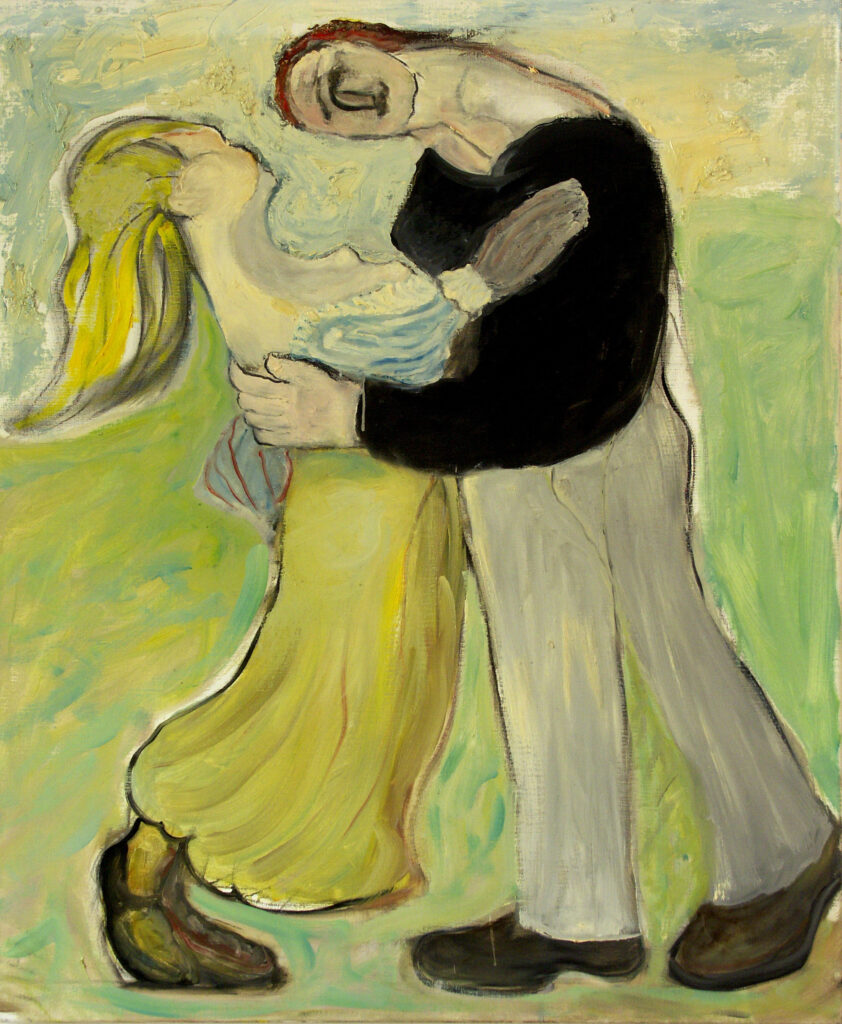 Lovers' Dance. 1999. Olieverf op canvas. 95 x 115 cm.